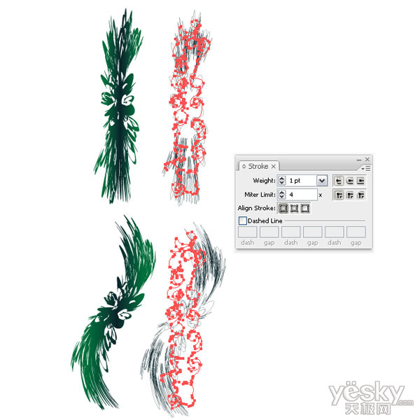 Illustrator精心描绘美丽的海底世界_天极设计在线整理