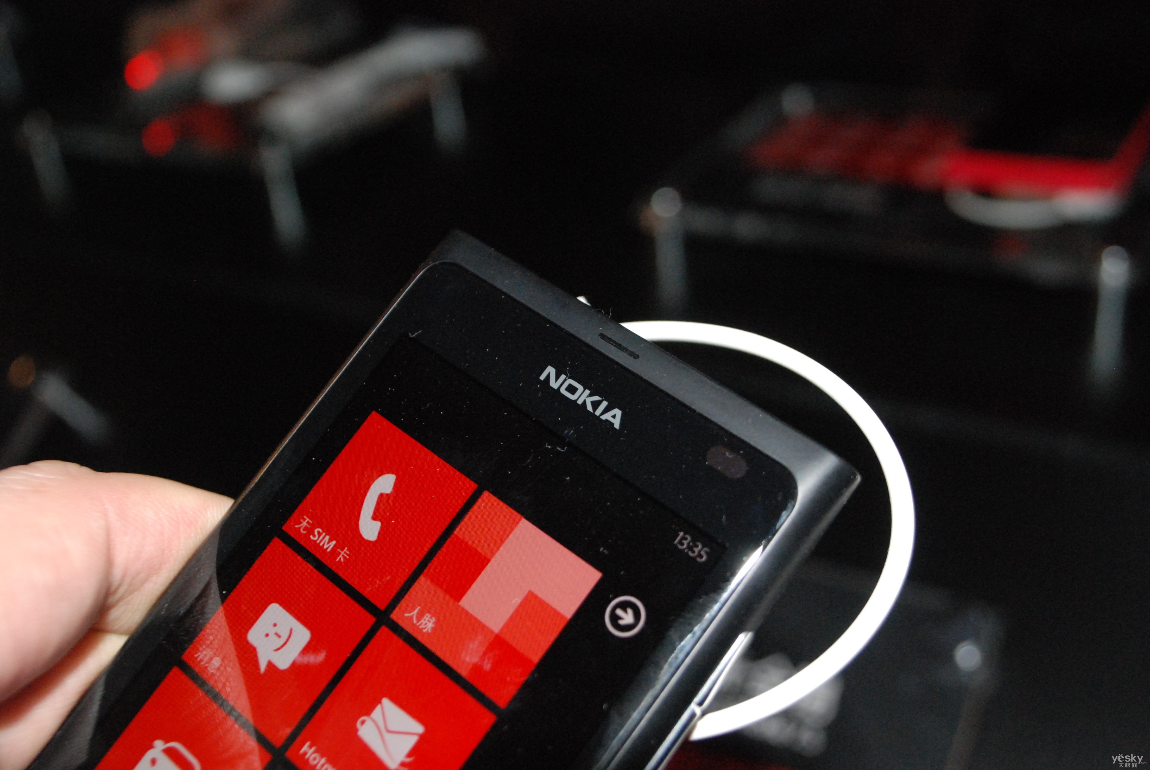 诺基亚lumia 800现身微软wp7.5中国发布会