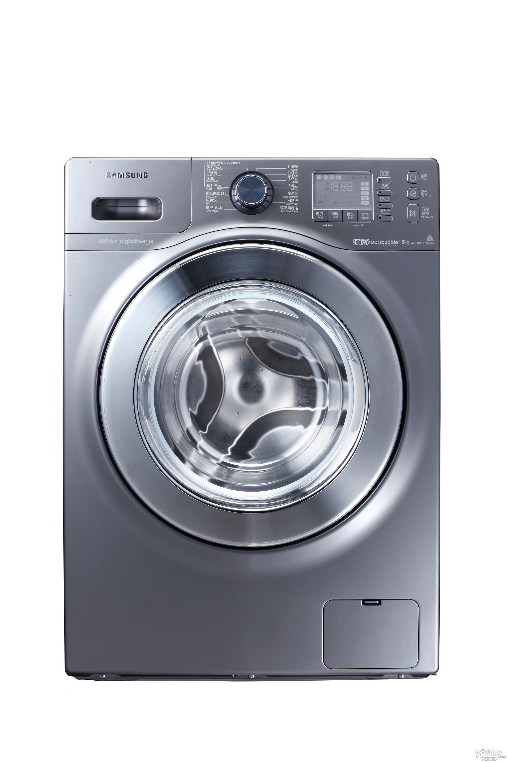 天极网 家电 洗衣机方面,三星则力推泡泡净技术,全线泡泡净系列洗衣
