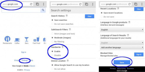 Google为手机和平板电脑推出手写搜索功能