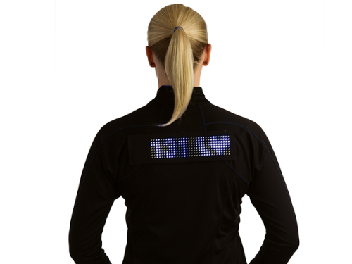 Fos可穿戴的LED面板:能导航能接受动画指令