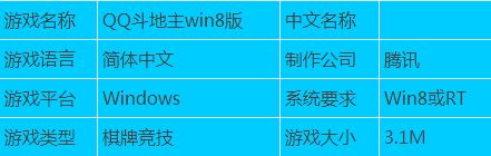 每日推荐 Win8游戏下载 QQ斗地主win8版