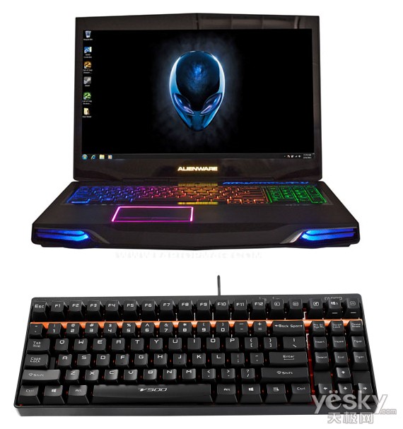 笔记本外接键盘好选择-雷柏V500机械键盘