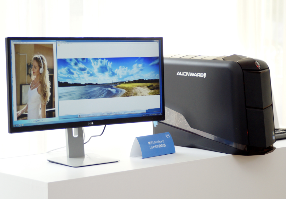 DELL弯了!U3415W曲面屏 显示器新概念