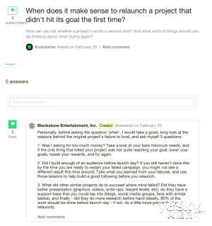 Kickstarter推问答社区Campus 沉淀众筹经验
