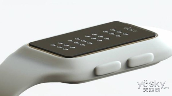 盲人专用智能手表Dot 可通过触摸阅读消息