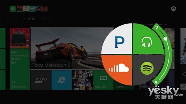 微软为Xbox One游戏机加入背景音乐播放功能