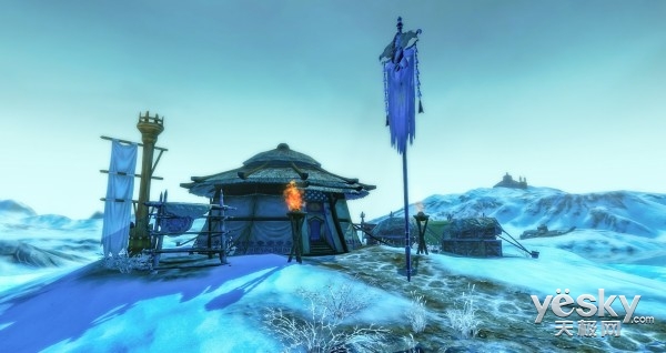 《笑傲江湖OL》雪地新景精美实拍壁纸