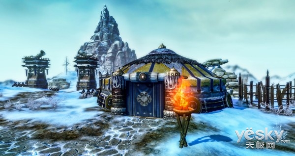 《笑傲江湖OL》雪地新景精美实拍壁纸