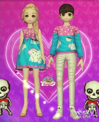 又到一年恩爱日 来《劲舞团》穿花样情侣装