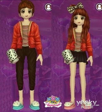 又到一年恩爱日 来《劲舞团》穿花样情侣装