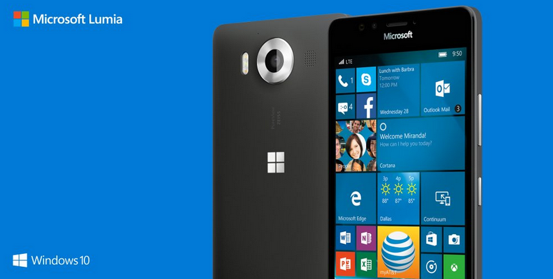 微软lumia950纳入at&t买一送一活动 3923元