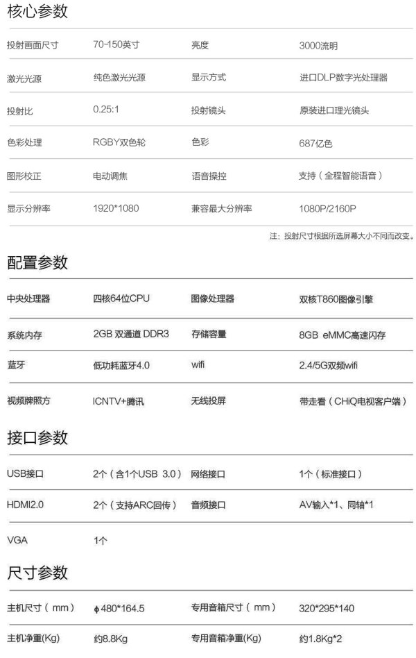 长虹CHiQ激光影院评测