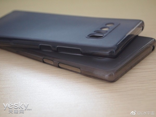 三星Note8外壳再曝 开孔密集/确认后置指纹