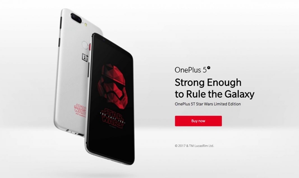 4020元!一加5T手机星球大战版印度开卖 网友: