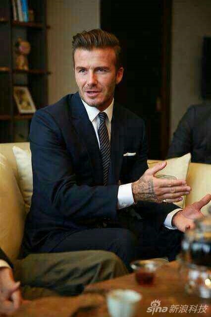 贝克汉姆现身阿里巴巴园区:首富遇上首帅