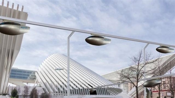 列开始建造空中磁悬浮汽车 不堵车高清图片