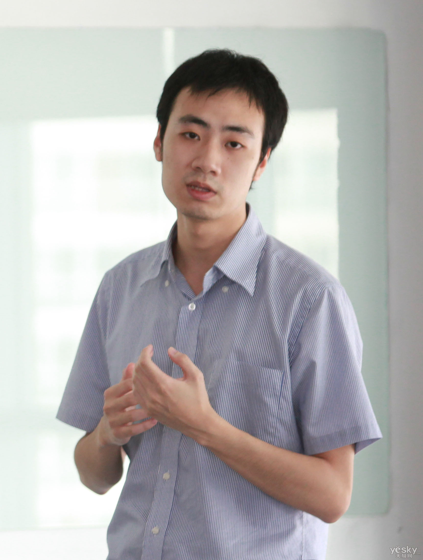 图为:lg电子 wcdma手机产品经理 蔡天行