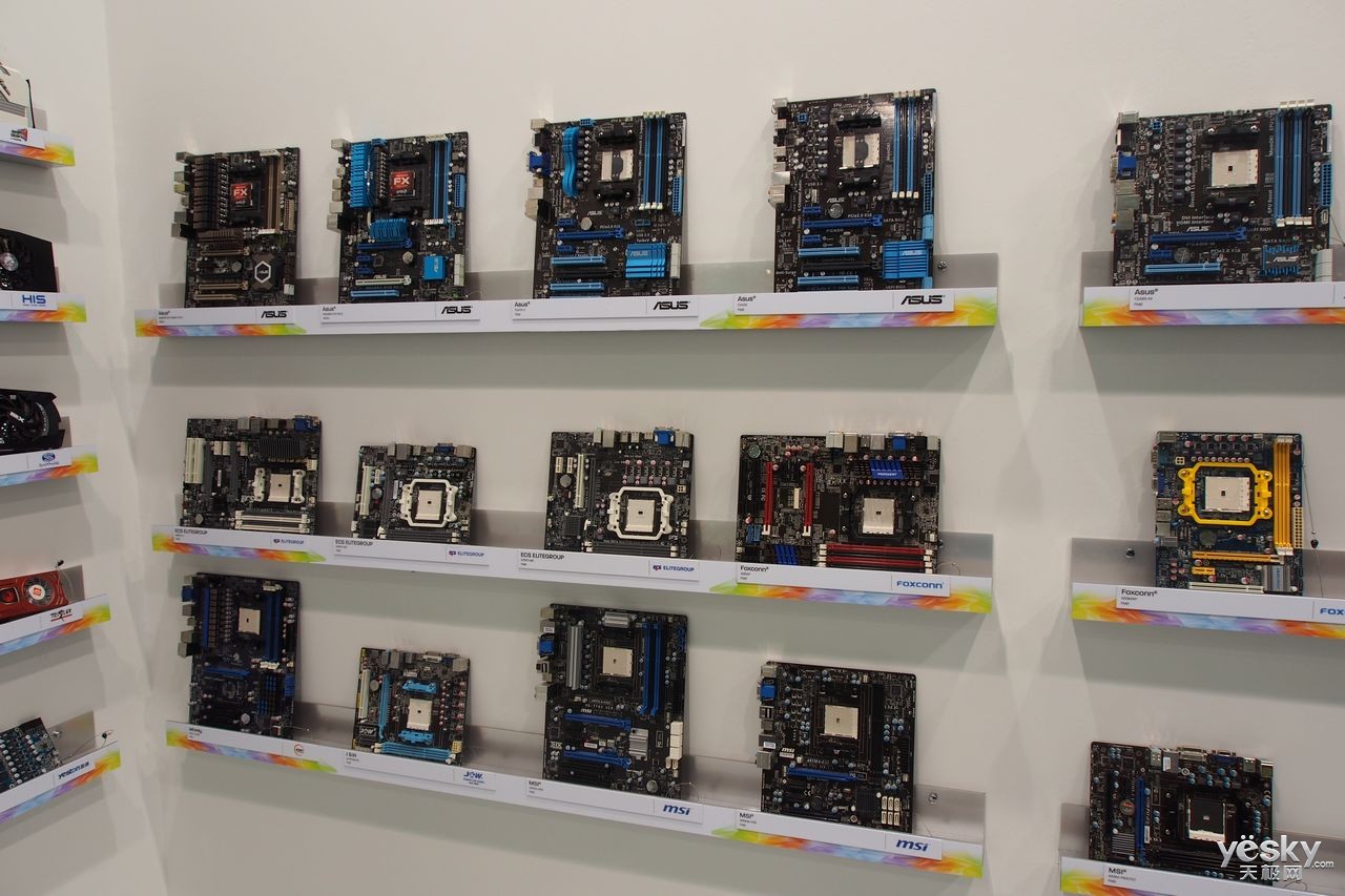 高清/游戏/htpc全兼容 台北电脑展amd主板