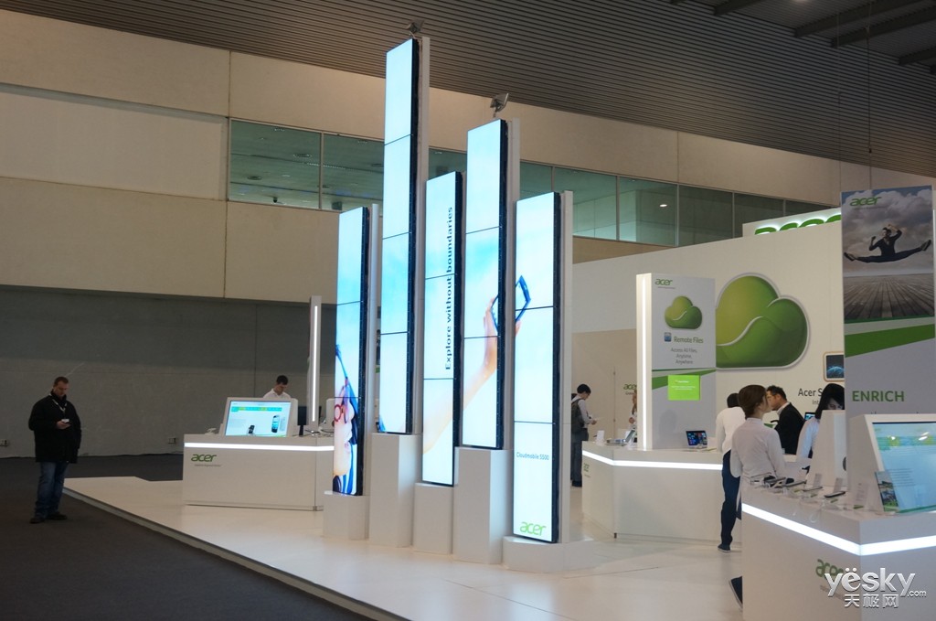 简洁清新设计风格mwc2013宏碁展台新品全览