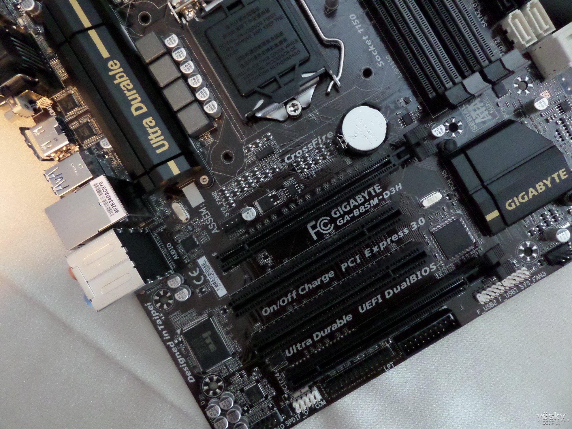 台北电脑展:技嘉ga-b85m-d3h主板图赏快评