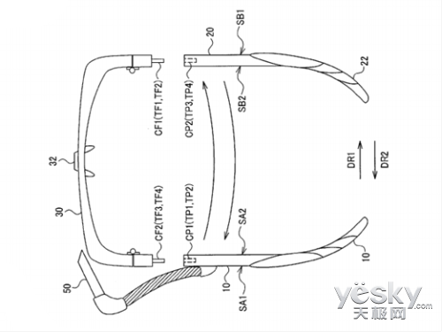 奥林巴斯智能可穿戴眼镜专利示意图