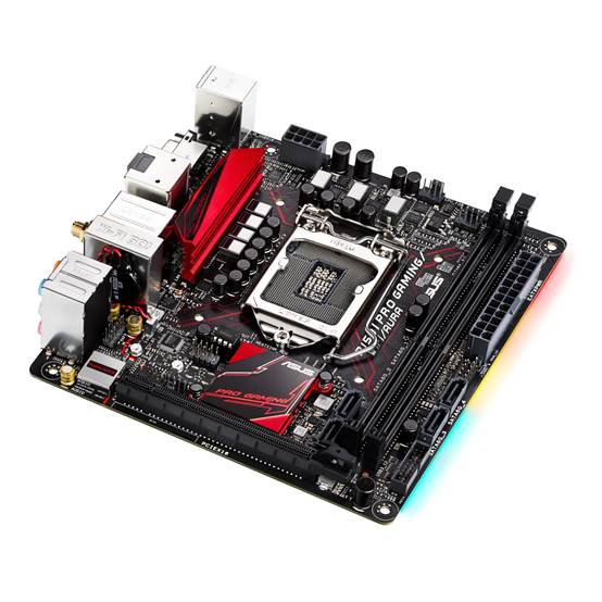 华硕b150i pro gaming/wifi/aura主板拥有炫酷rgb灯效