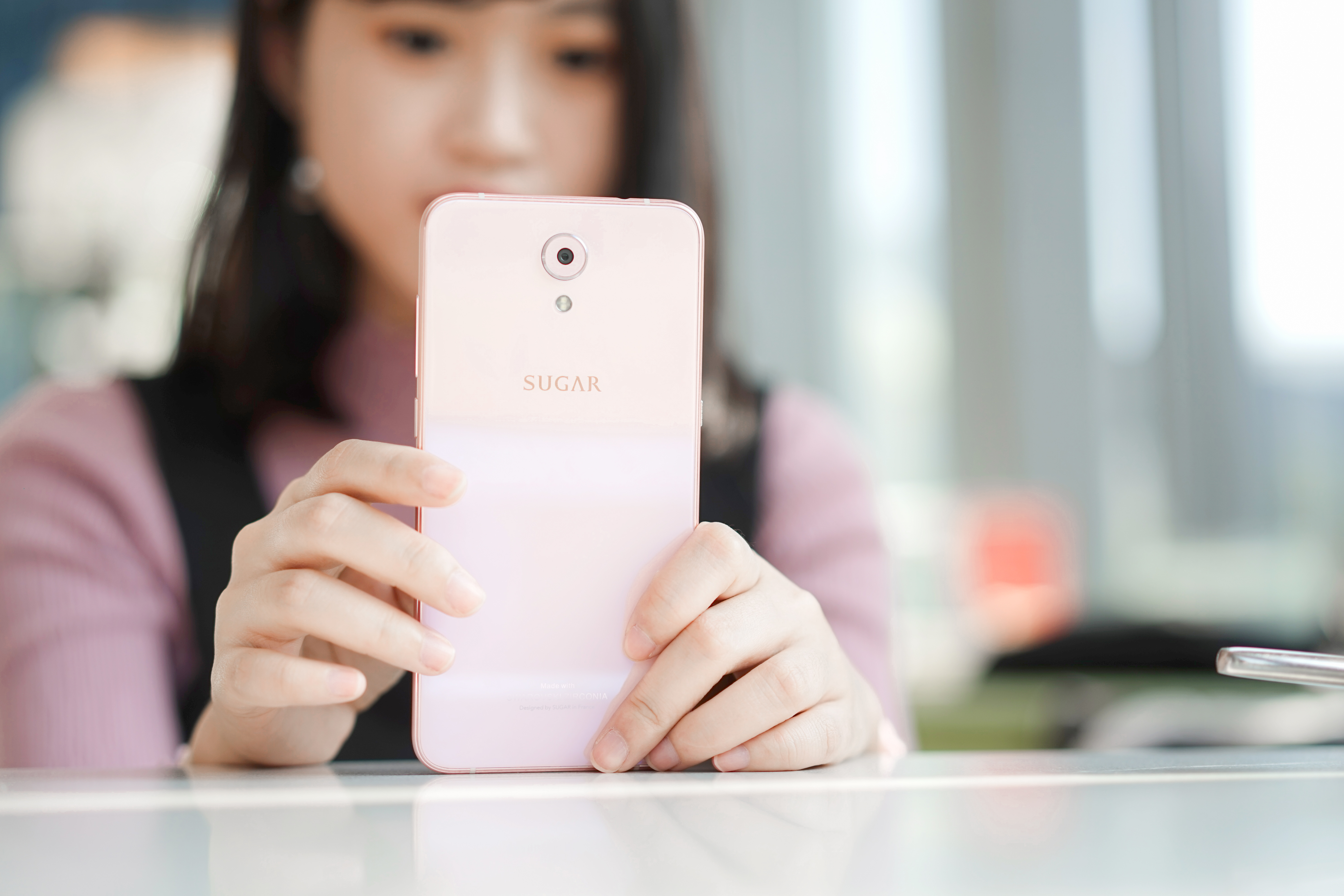 多一点粉饰 sugar糖果手机s9美女图赏